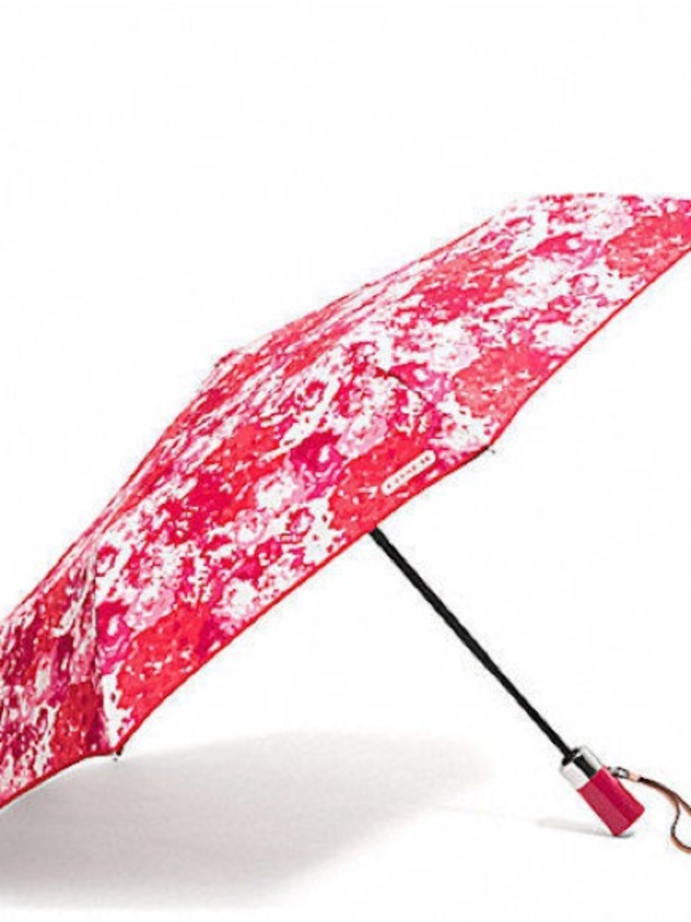 Coach Pink Floral Travel Umbrella